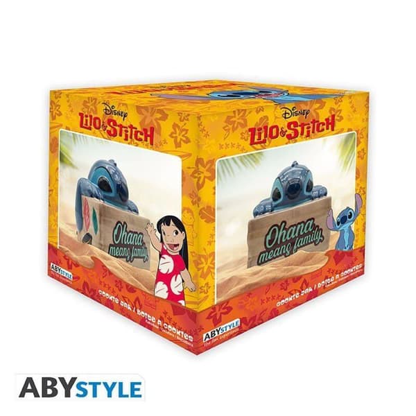 Cookiebox - ABYSTYLE - Lilo &amp; Stitch - Keramik - 22 cm x 19,5 cm x 23,5 cm - Svart