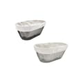 Pikkukuva 2 / 5: Leipäkori Metalli Ovaali 25 x 13 x 10 cm (18 osaa)