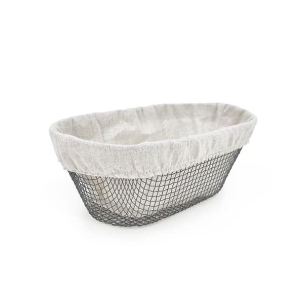 Brødkurv Metal Oval 28 x 15 x 10 cm (12 enheder)