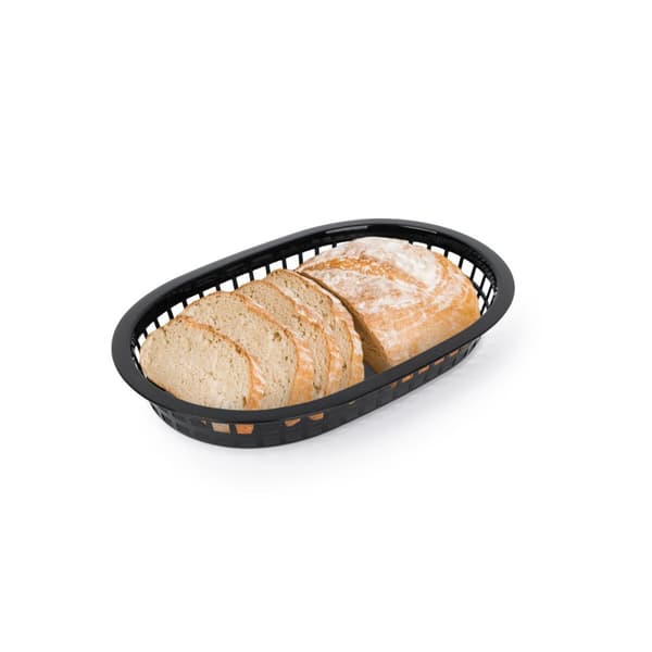 Brödkorg Svart Plast Rektangulär 27,4 x 17,5 x 3,6 cm (36 antal)