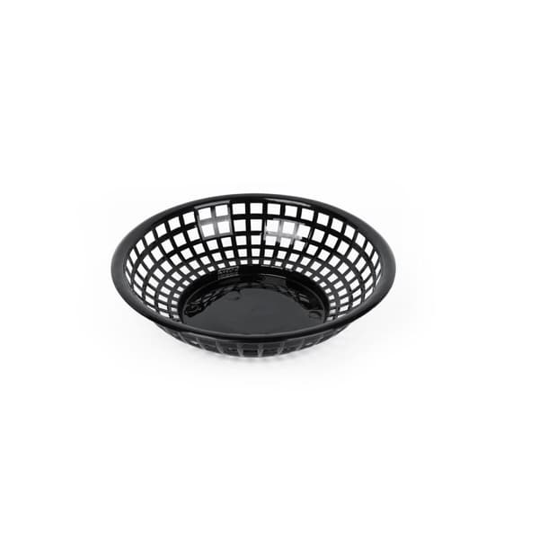 Brödkorg Svart Plast Rund 19,6 x 19,6 x 4,6 cm (24 antal)