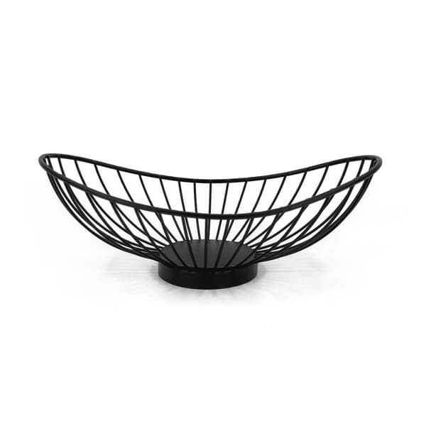 Brödkorg My Bar Gourmet Svart Metall Avlång 25 x 13,5 x 9 cm (12 antal)