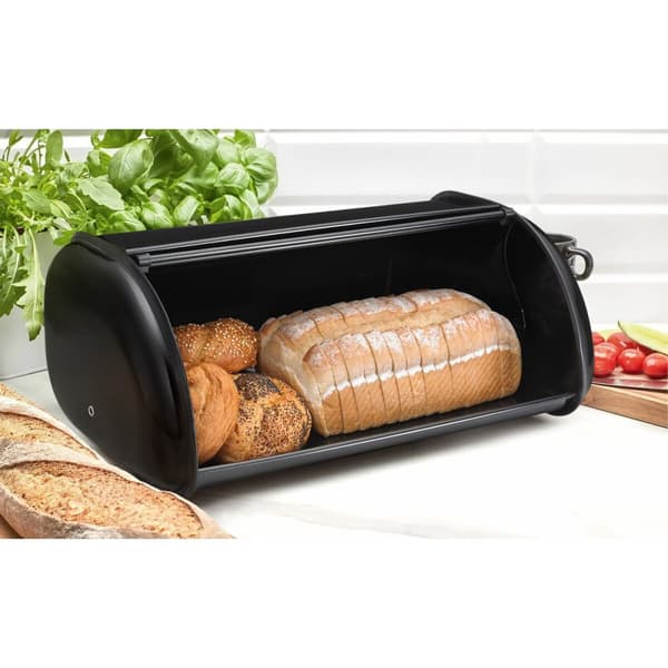 Brødkurv Quttin Svart Metall 43,5 x 27,5 x 18,5 cm (3 enheter)