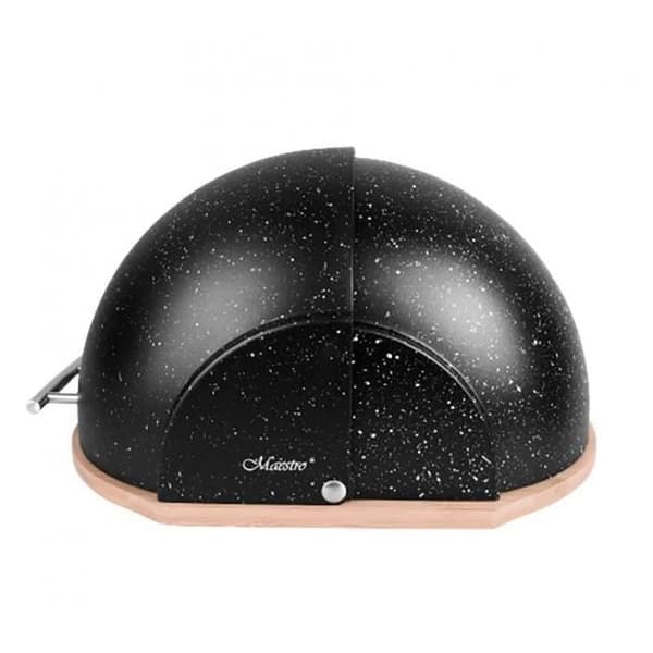 Brödlåda - Maestro - MR-1678-G - Skjutlock - Modern Design - Svart