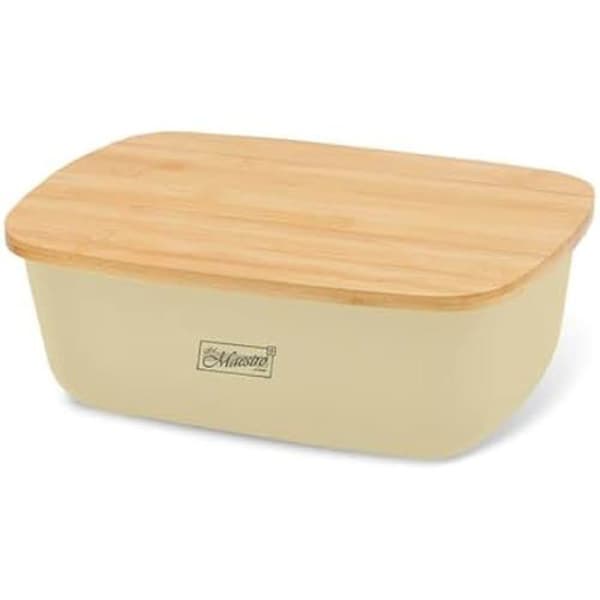 Feel Maestro MR-1776-IVORY Brödlåda Elfenben Trä Plast 1 Styck 34,5 x 13 x 23,5 cm