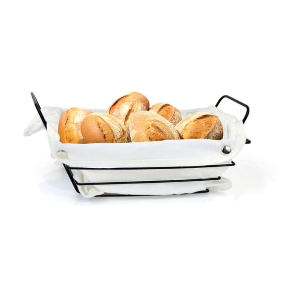 Brödkorg My Bar Vit Metall Rektangulär 29 x 20 x 11,7 cm (12 antal)