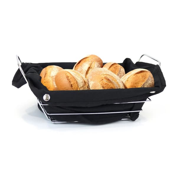 Brödkorg My Bar Svart Metall Rektangulär 29 x 20 x 11,7 cm (12 antal)