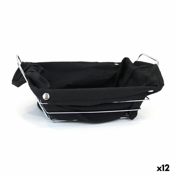 Brödkorg My Bar Svart Metall Rektangulär 29 x 20 x 11,7 cm (12 antal)