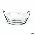 Miniatyrbillede 1 af 5: Brødkurv My Bar Hvid Metal 26 x 23,5 x 11,2 cm (12 enheder)