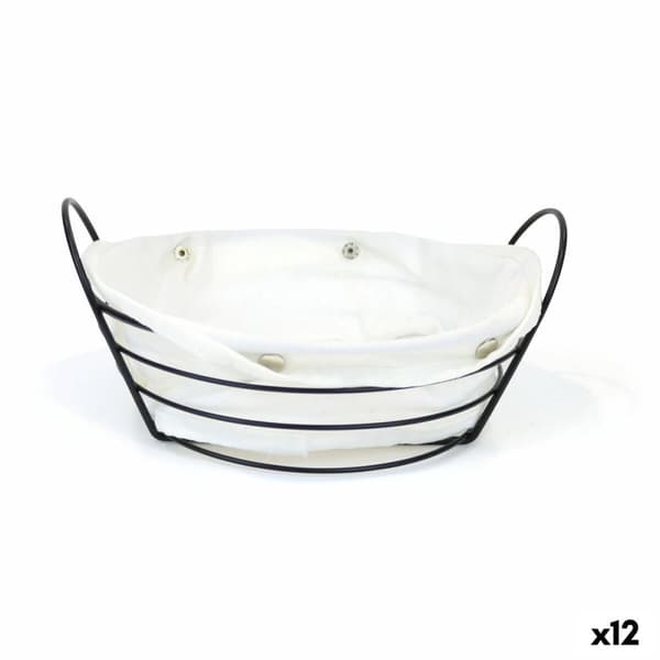 Brödkorg My Bar Vit Metall 26 x 23,5 x 11,2 cm (12 antal)
