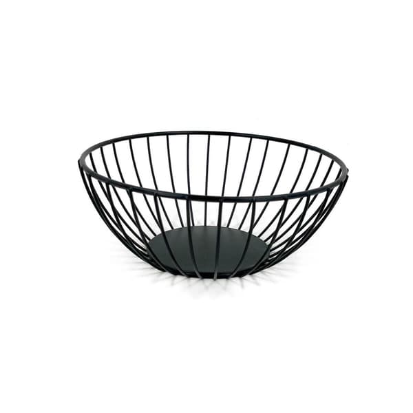 Brödkorg My Bar Svart Metall Rund 20 x 8 cm (12 antal)