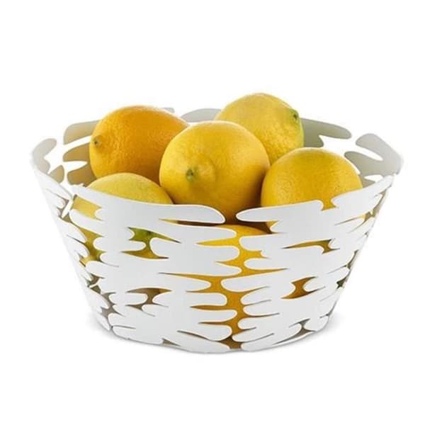 Alessi - Liten vit barkkorg 21 cm