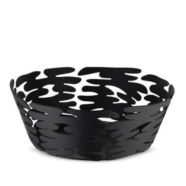 Alessi - Small Black Barket Bin 18cm