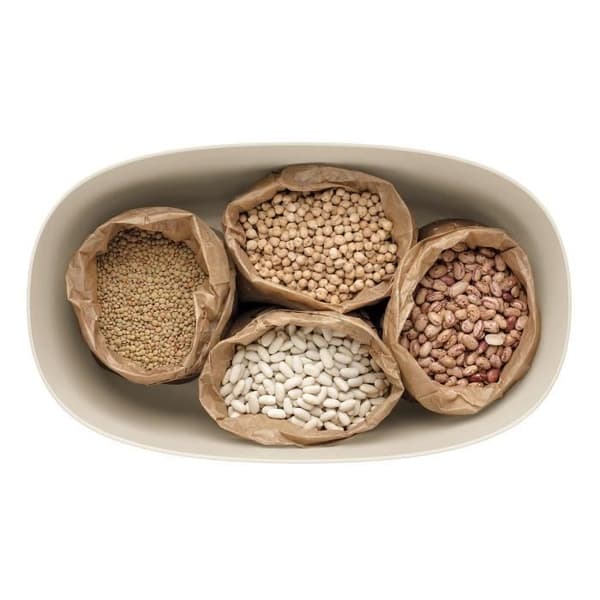 Brödbox - GUZZINI - Tierra - 10 L - Vit - Lock i bambu