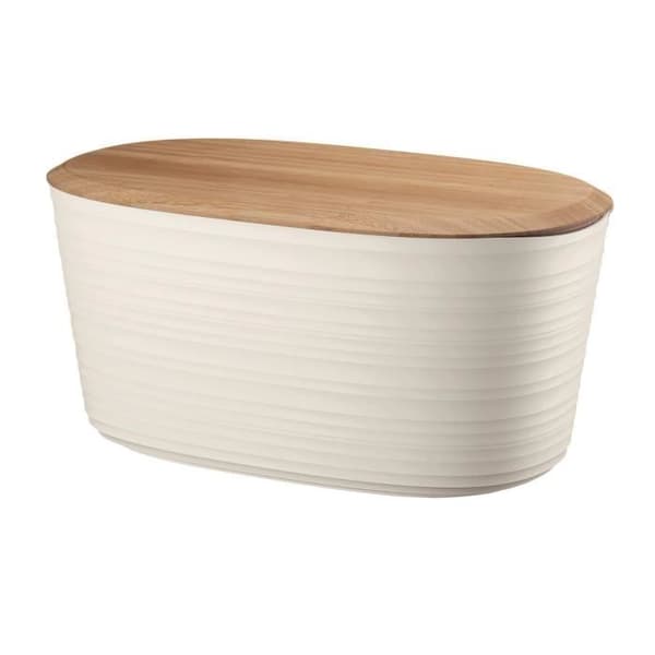 Brödbox - GUZZINI - Tierra - 10 L - Vit - Lock i bambu