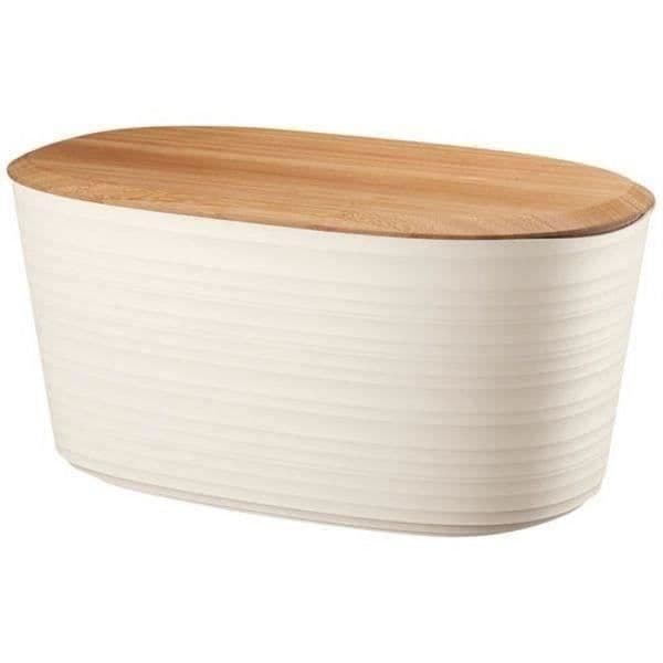 Brödbox - GUZZINI - Tierra - 10 L - Vit - Lock i bambu