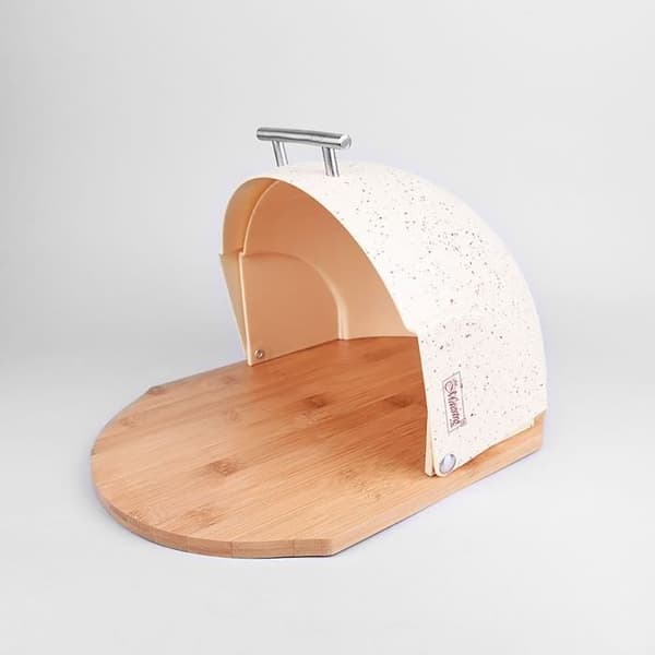 Brödlåda - Maestro - MR-1678-BR - Skjutlock - Modern design - Beige