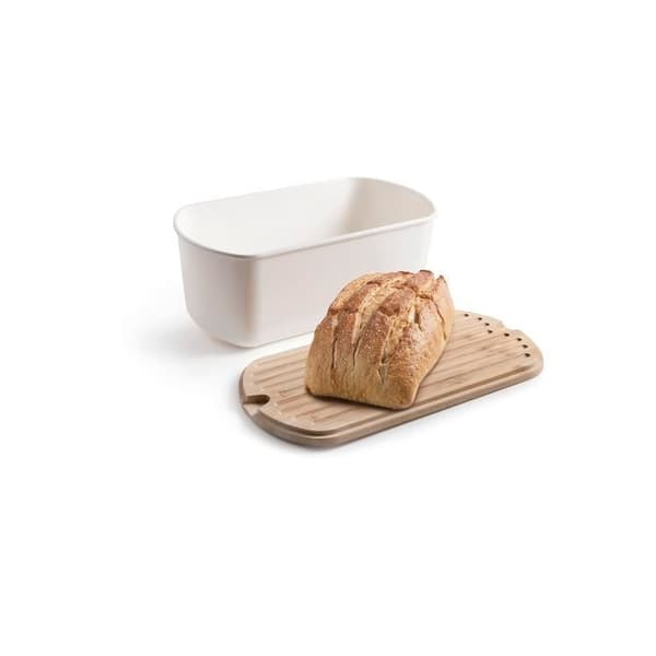 Brödkorg - IBILI - Lock av bambuträ - Melamin - 34 x 18 x 13 cm - Ventilation