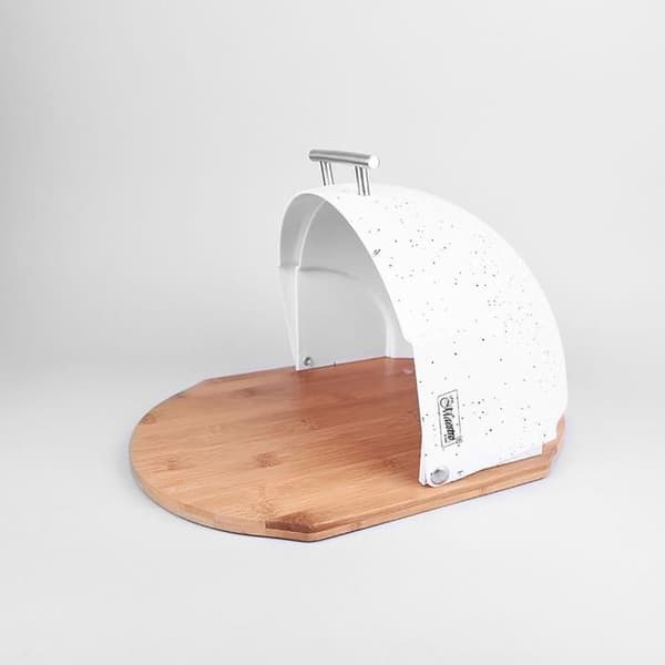 Brödbox, Skjutlock, Modern Design, Brödbox Maestro MR-1678-G Vit 46761