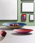 Miniatyrbild 4 av 4: Alessi - SC01/33 - Genombruten mittpunkt i stål färgad med epoxiharts, röd och lila 100 värden Collection