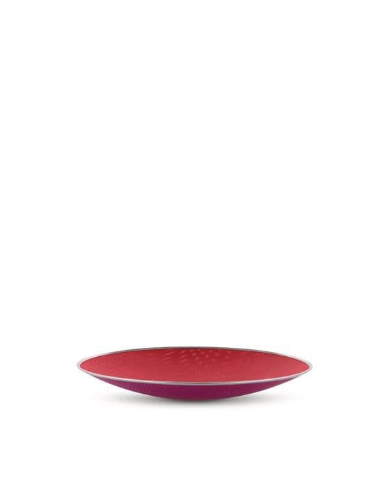 Alessi - SC01/33 - Genombruten mittpunkt i stål färgad med epoxiharts, röd och lila 100 värden Collection