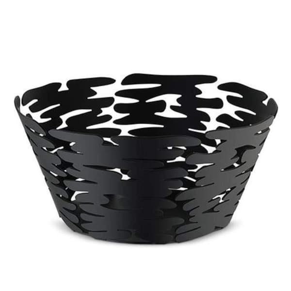 Alessi - Small Black Barket Bin 21cm