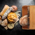 Miniatyrbild 5 av 6: Relaxdays Bamboo Bread Box, Brödförvaring, Skjutlock, Mönstrad Baguette Loaf Box, 17x40x27cm, Nature