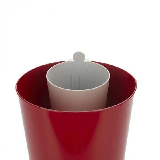 Papperskorgsbehållare - OnRangeTout - Grå - Polypropylen - 15 cm hög - 126 g