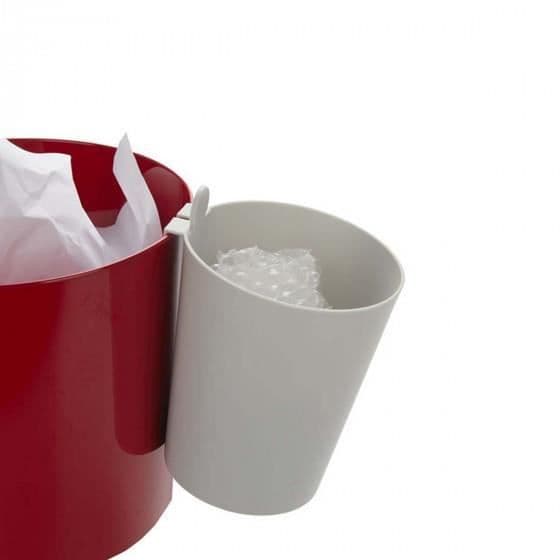 Papperskorgsbehållare - OnRangeTout - Grå - Polypropylen - 15 cm hög - 126 g