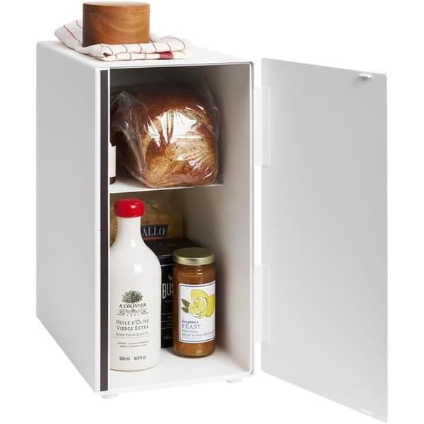 Brödbox - Yamazaki - 5680 TOWER - Rostfritt stål - Vit - 22 x 34.5 x 41 cm