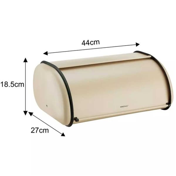 Brödlåda - KINGHOFF - KH-1866 - Lackat rostfritt stål - Färg beige - Dimensioner 18,5x27x44 cm