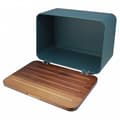 Miniatyrbild 2 av 2: Brödbox - HUSLA - 73939 - Rostfritt stål - Täckning i akaciaträ - Modern design