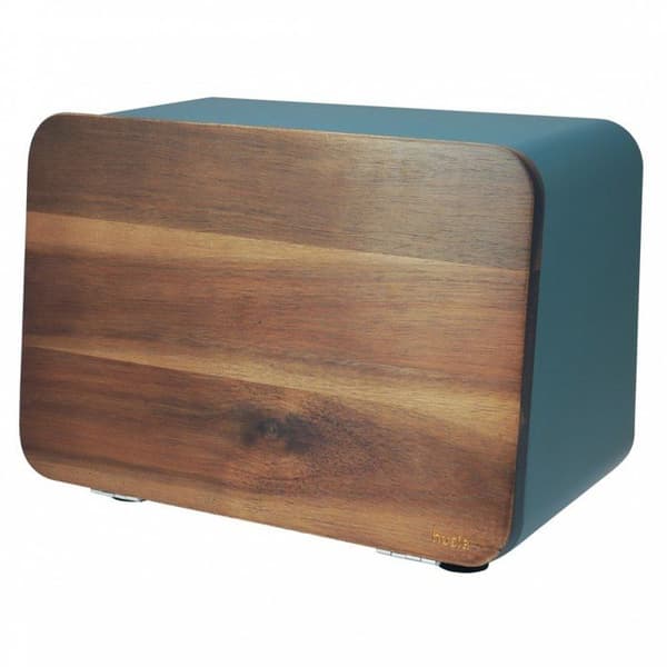 Brödbox - HUSLA - 73939 - Rostfritt stål - Täckning i akaciaträ - Modern design