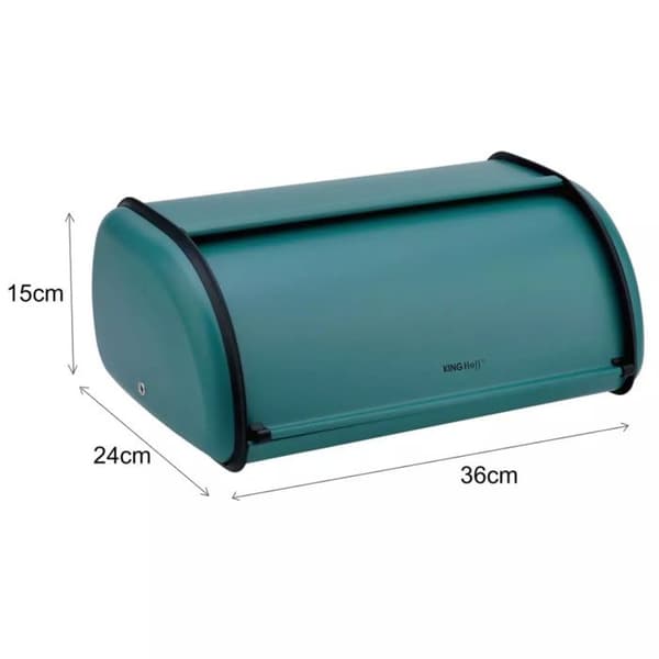 Brödkärl - KINGHOFF - KH-1755 - Lackad rostfri stål - Grön färg - Contemporary design