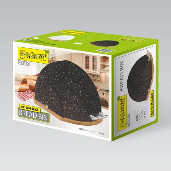 Brödkorg Feel Maestro MR-1678G-BLACK Vit Svart Trä Trä, bambu Plast (1 antal)