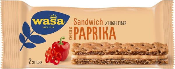 Knäckebröd WASA Paprika 37g 24st