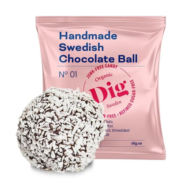 Chokladboll GET RAW DIG Organic 25g 16st
