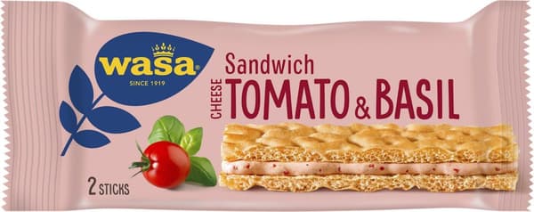 Knäckebröd WASA Tomat och basilika 40g 24st