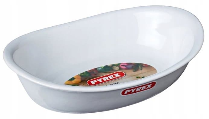 Vit keramisk ugnsform Supreme Pyrex Oval 2,7 L