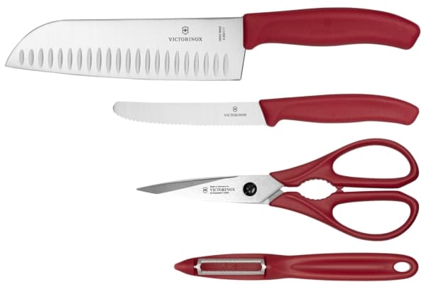 Victorinox Swiss Classic 4-delt kjøkkensett Rød
