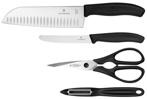 Victorinox SwissClassic 6.7133.4G, Kniv / Skjærer eske sett, Rustfritt stål, Polypropylen, Termoplastisk elastomer (TPE), Rustfritt stål, Sort, 17 cm