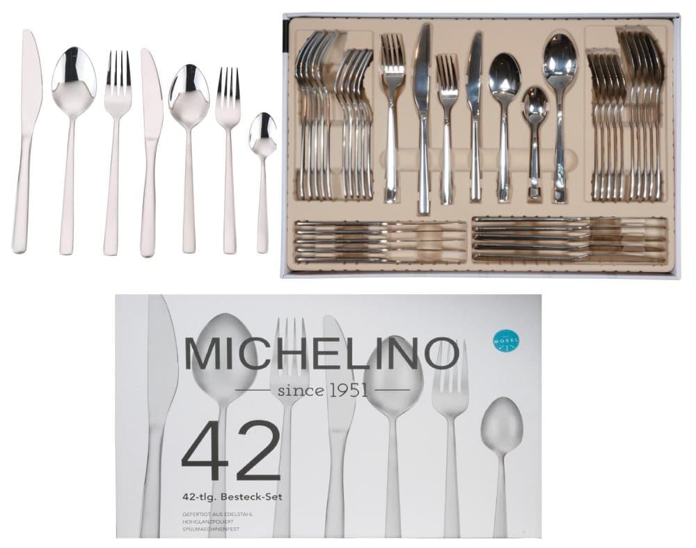 Bestick Set 42 Delar För 6 Personer . Rostfritt