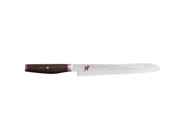 MIYABI Brotmesser Stahl, 230 mm, silber / braun, 42,5 x 7,6 x 2,9 cm MIYABI 6000 MCT (34076-231-0)