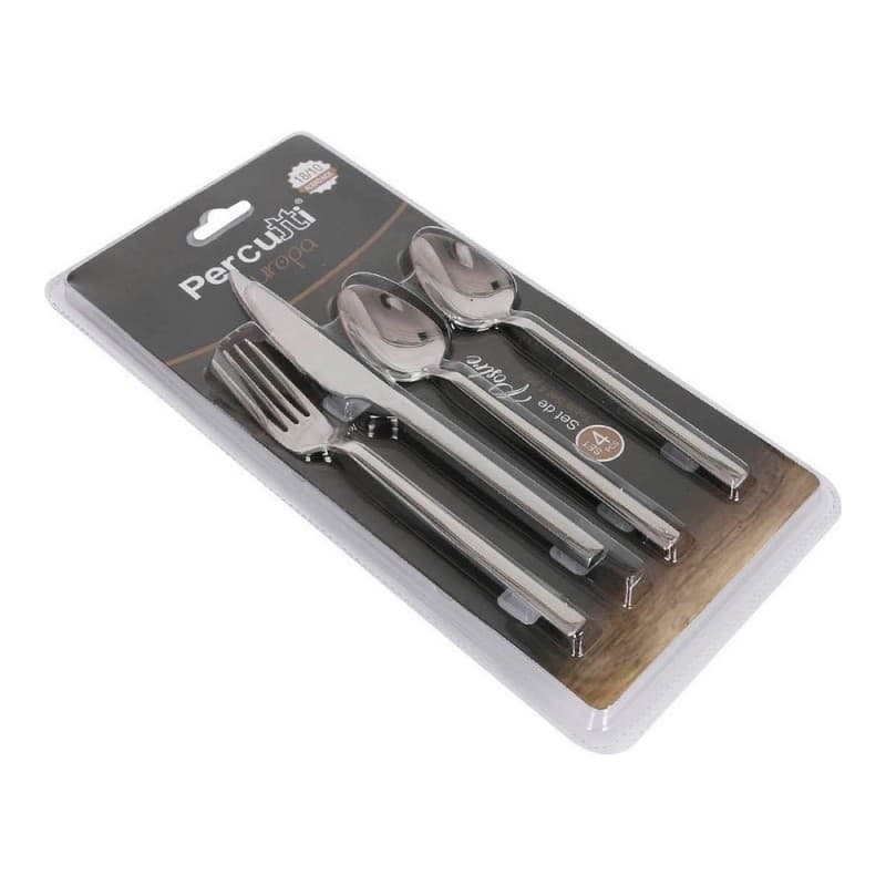 Bestick Percutti Europa Silvrig Rostfritt stål Efterrätt (4 pcs)
