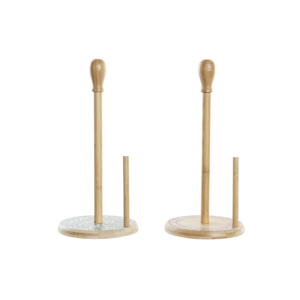 Hushållspappershållare DKD Home Decor Naturell Boho Bambu (18 x 2 x 35 cm) (2 antal)