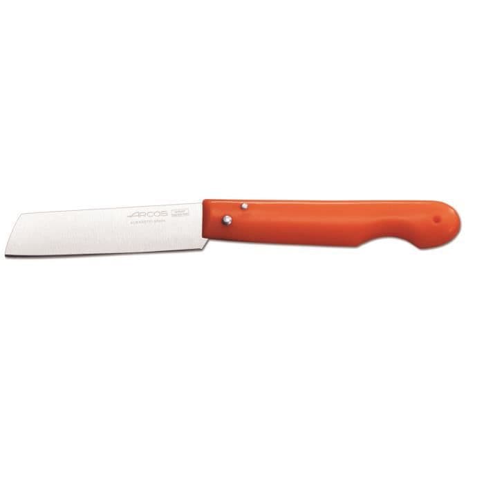 Professionell Arcos kniv 485729 i NITRUM® rostfritt stål, mango i röd polypropen och 8,5 cm blad i en låda med