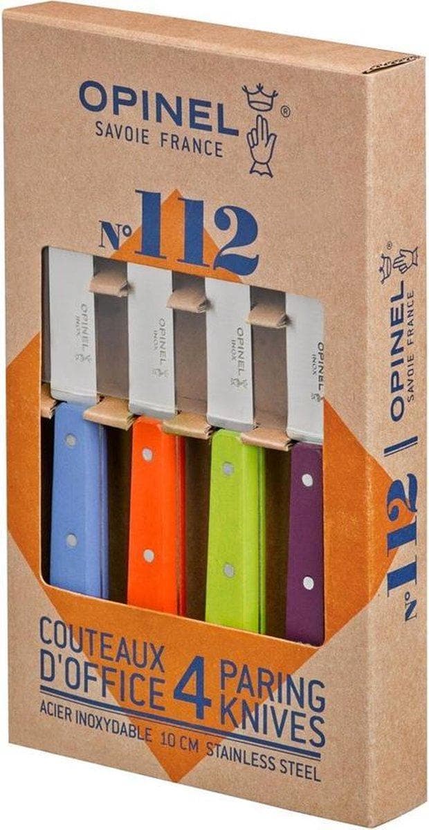 Opinel Box med 4 knivar nr. 112 Sweet-Pop färger