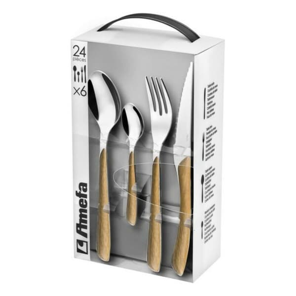 Bestick-set Amefa Eclat Rostfritt stål ABS 24 Delar