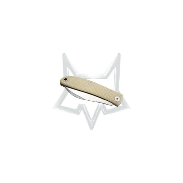 Fox Livri stängbar kniv, M390 rostfritt stål, HDL naturlig micarta