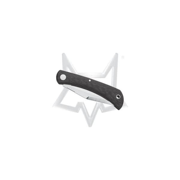 M390 Fox Rostfritt stål Satin Carbon Fiber Handtag Kniv